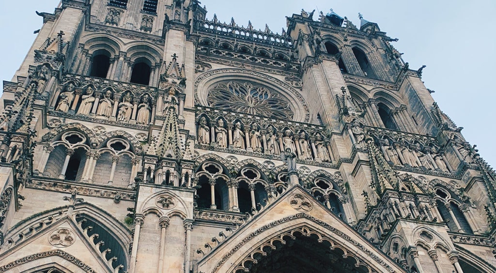 Scrupulous detail in the West Portal of Amiens Cathedral
