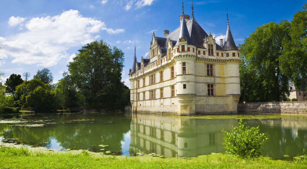 The pure French Renaissance Château Azay le Rideau