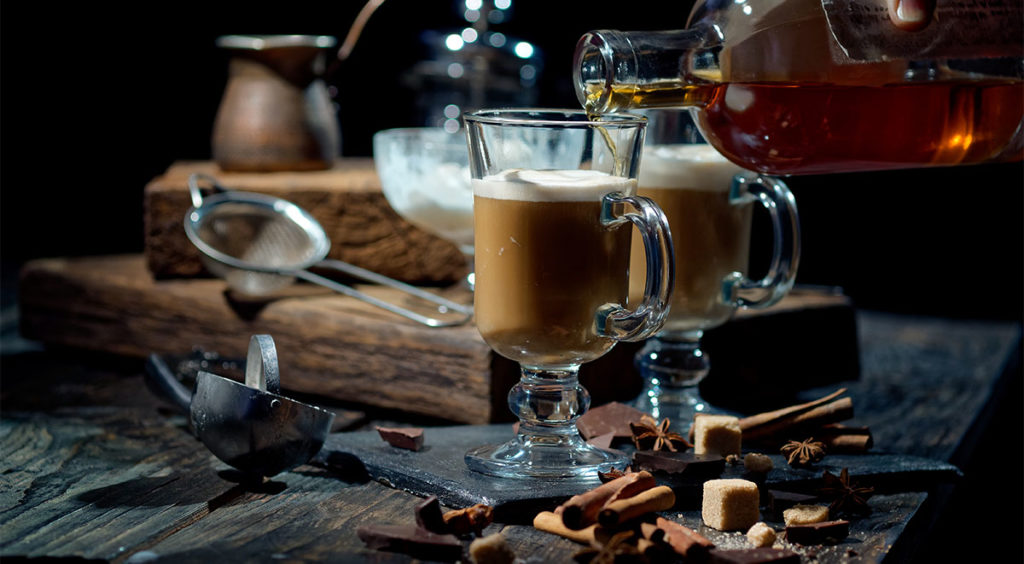 In France Irish coffee can be made with apple brandy (calvados) or cognac, armagnac or many other local spirits