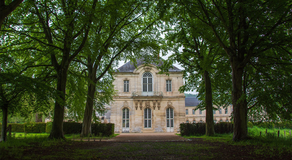 The entrance to the New Abbey Church at Notre Dame de Bec Abbey