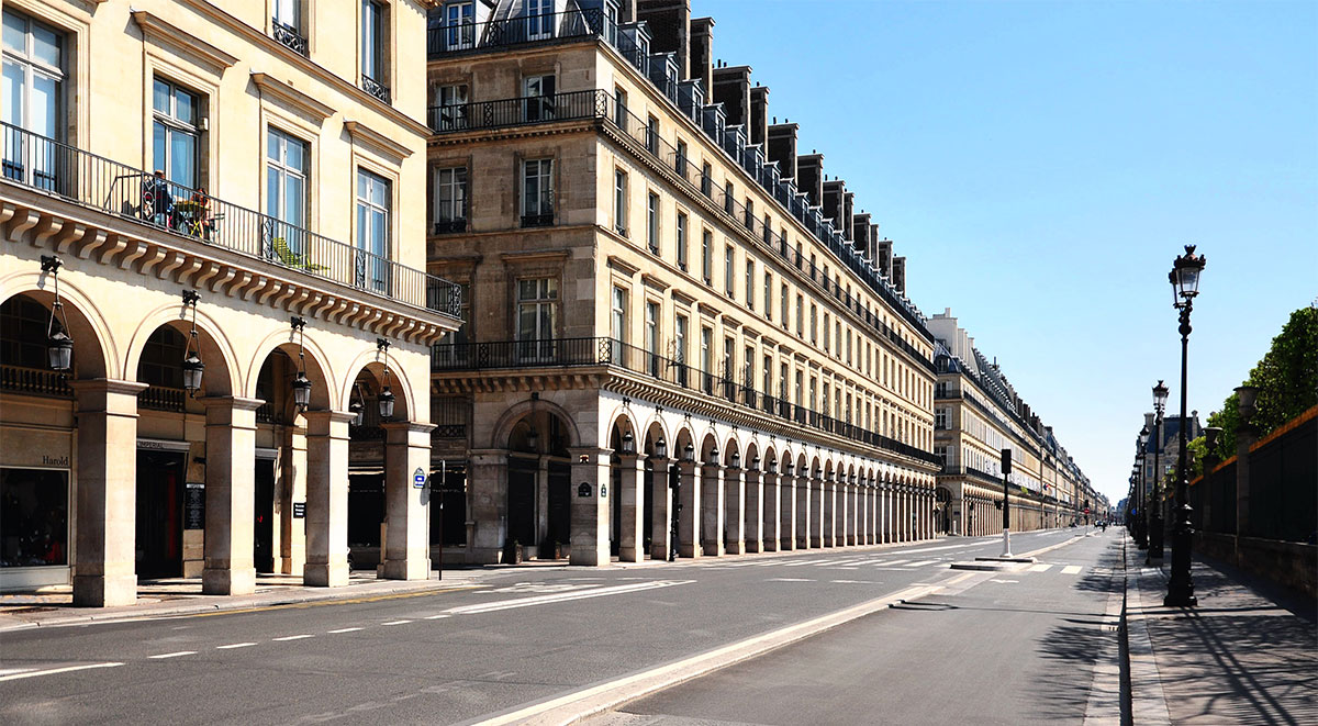 The rue de Rivoli