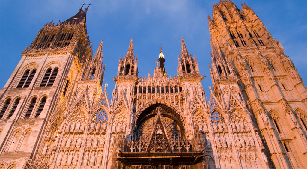 Monet painted the west portal of Notre Dame de Rouen Cathedral over 20 times in different types of light