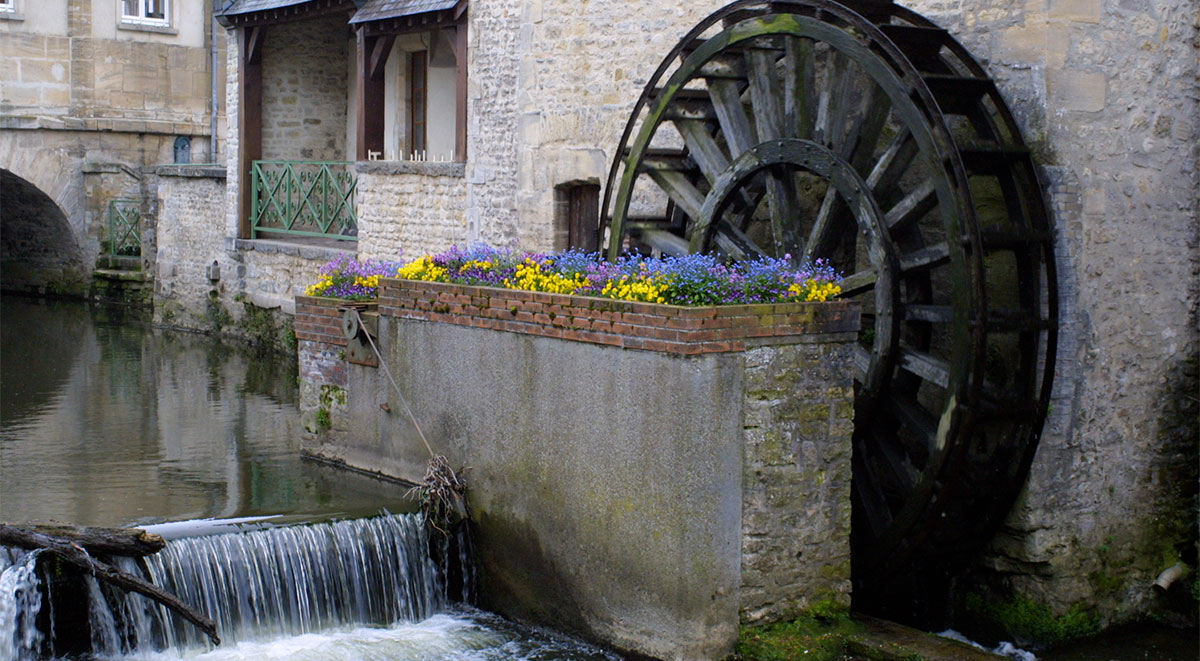 A water mill in Bayeux,