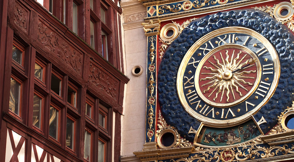 Detail of Rouen's Great Clock