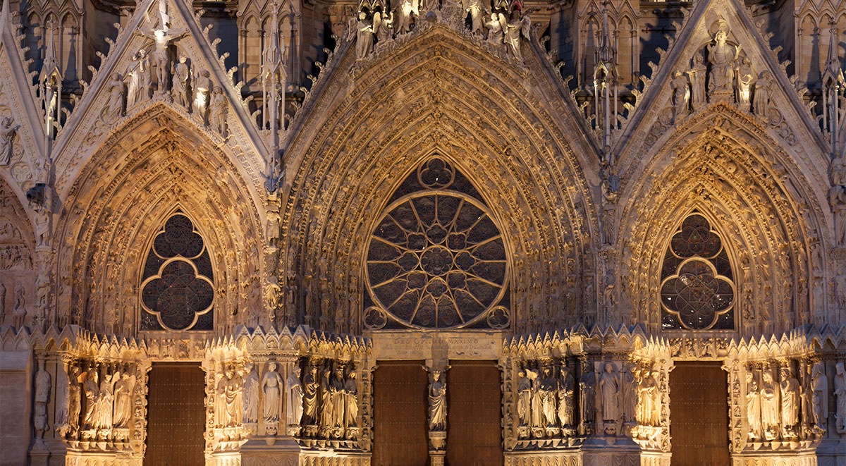 The fabulous early Gothic cathedral in Reims