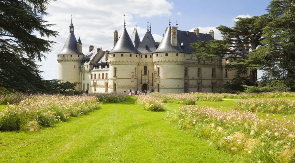 The medieval castle Château de Chaumont