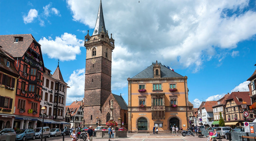 The attractive town of Obernai