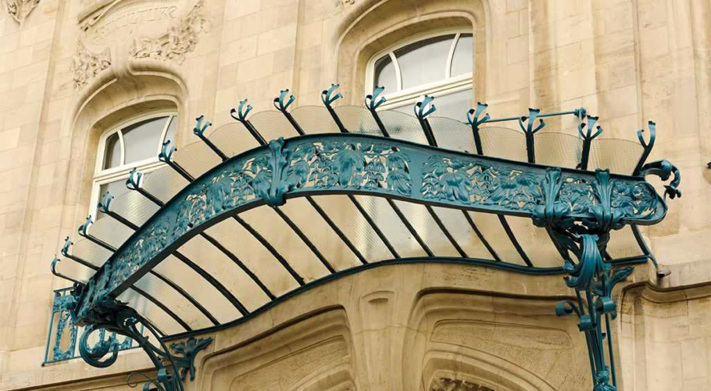 Art Nouveau canopy in Nancy