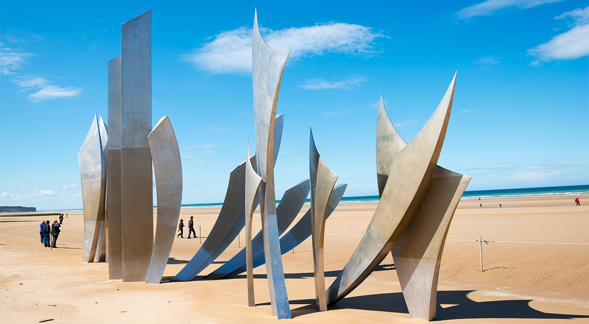 Monument to the heroes of Omaha Beach