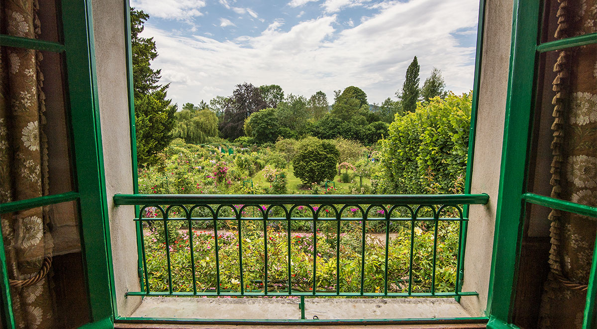 View from Monet’s bed room