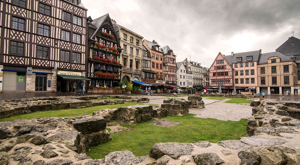 Half-timbered buildings detail