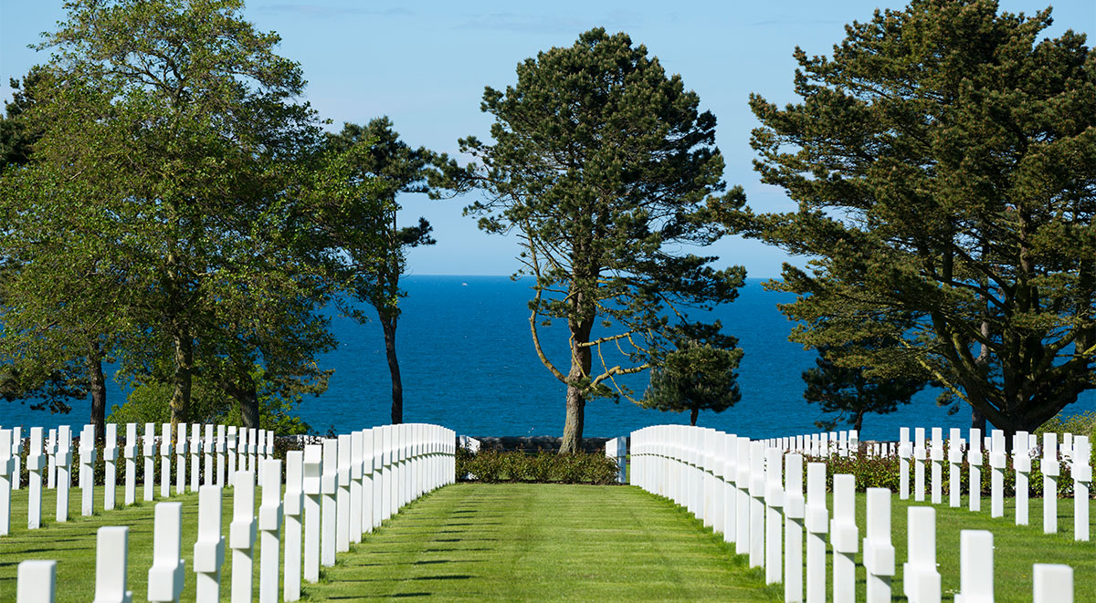 Low tide exposes 400 yards of Omaha Beach