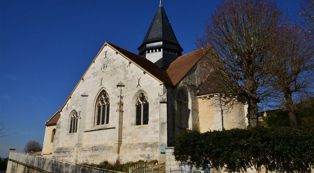 The town church in Giverny, where Monet & his family are buried