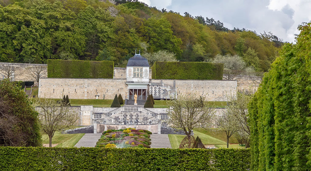 Garden in Abbey of Saint-Georges, Boscherville