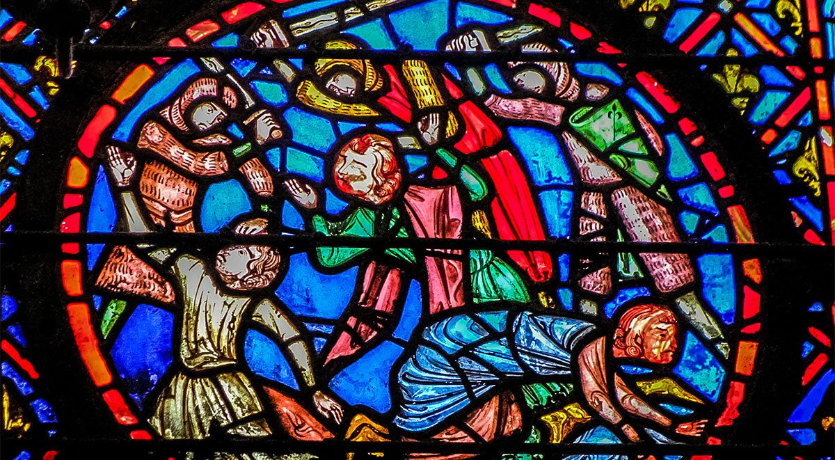 Vertical view of Sainte Chapelle Choir