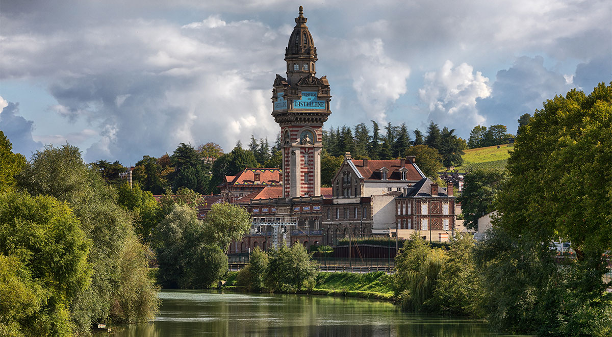 The Marne River in Epernay