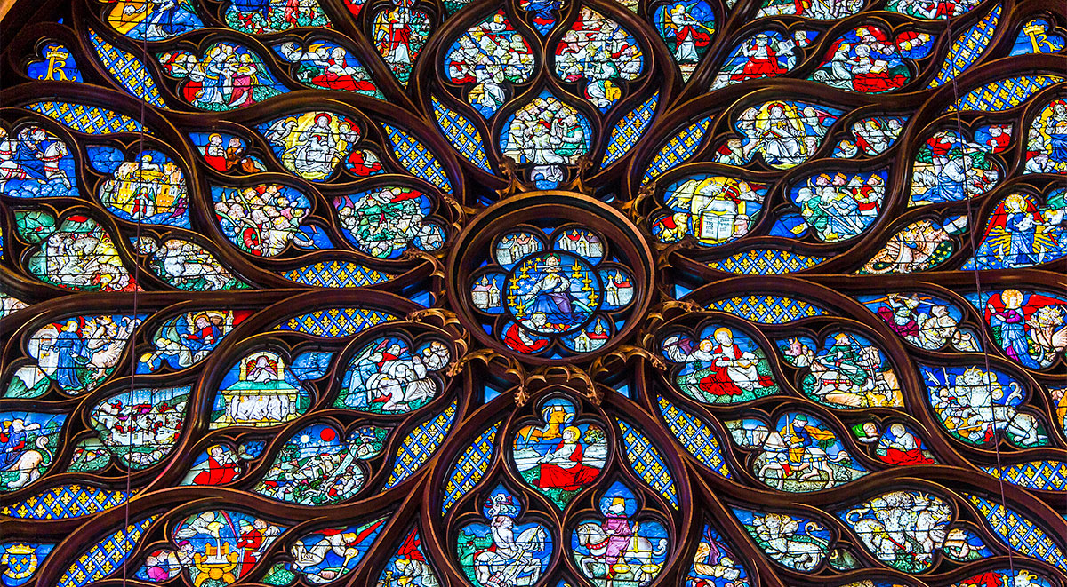 Ste. Chapelle rose window detail