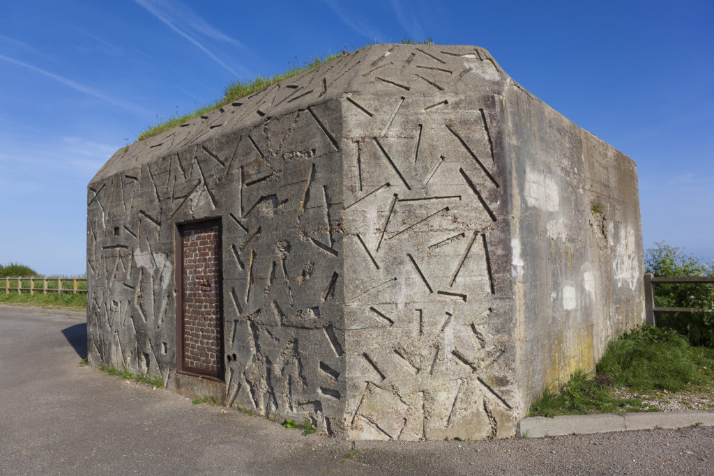 Bunker in Dieppe, Cote d'Albatre, Haute-Normandie, France