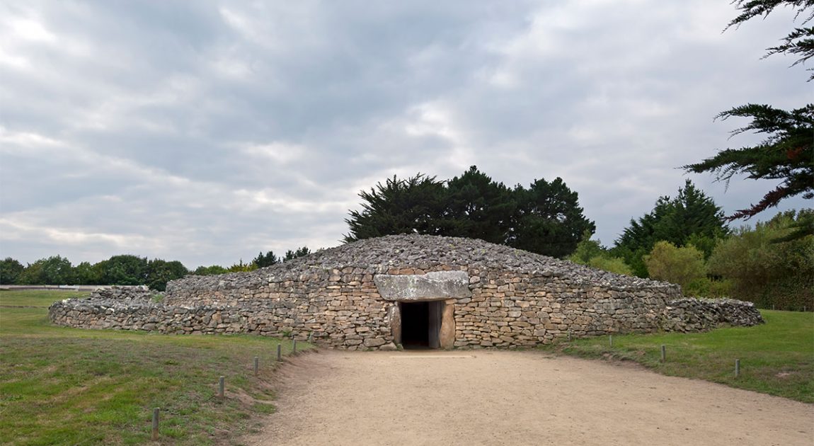 Inside the Fairy’s Rock dolmen also thought to be from 4000 BC