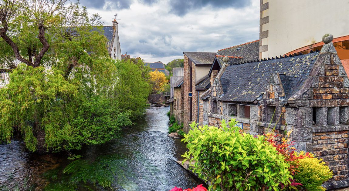 The medieval Old Town of Dinan, Quimper’s St. Corentin Cathedral